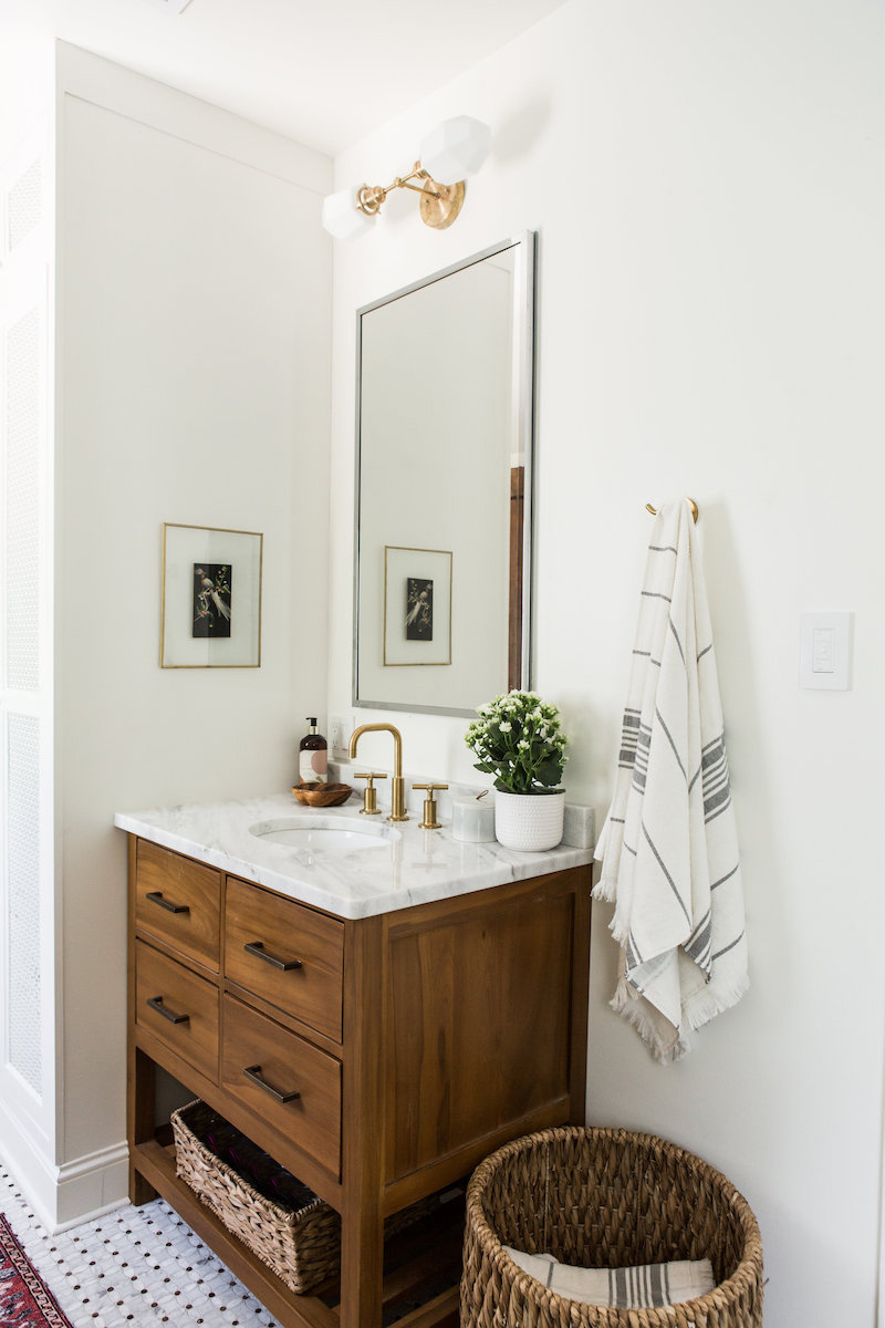 Color Blocked Bathroom Remodel